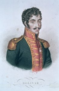 Portret van Simon Bolivar (1783-1830)